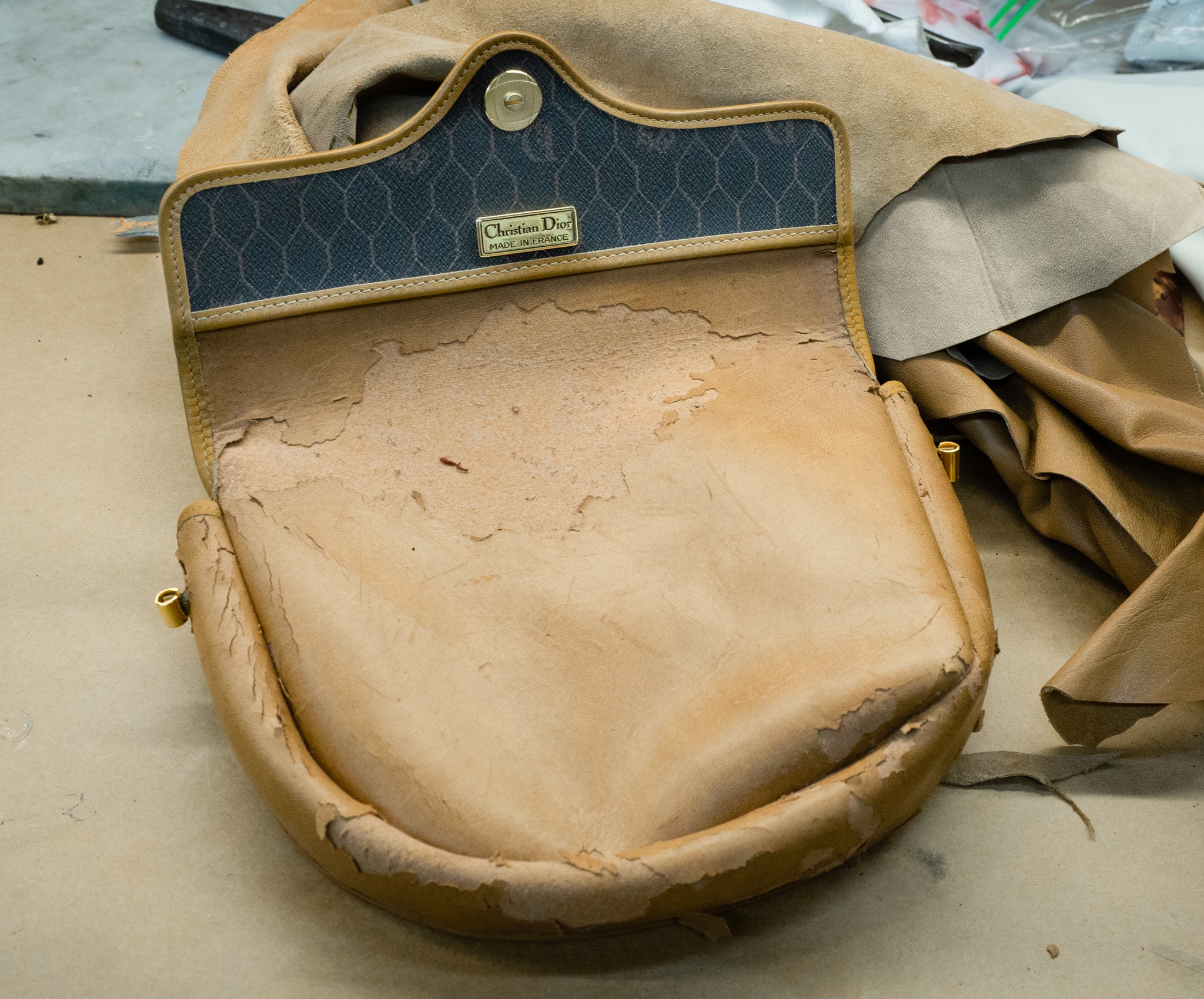Louis Vuitton Restoration advice? Rare bag has ripped edges! : r