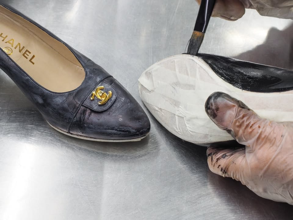 Chanel Heel Dyeing 2