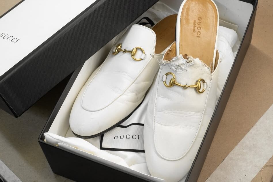Gucci White Loafer Restoration