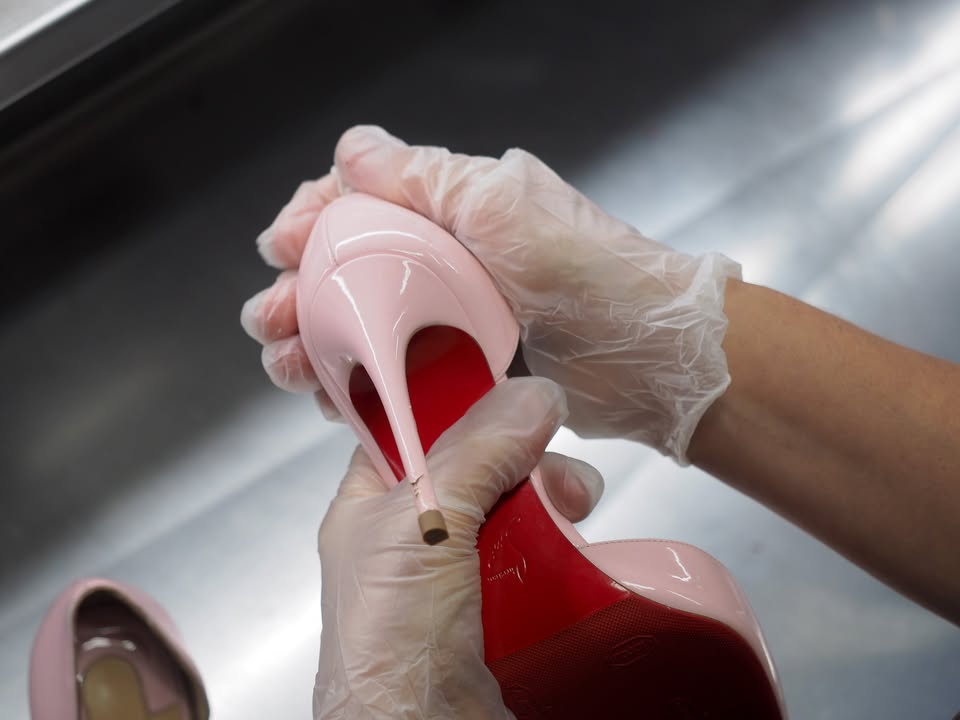 Louboutin Heelpiece Restoration 4