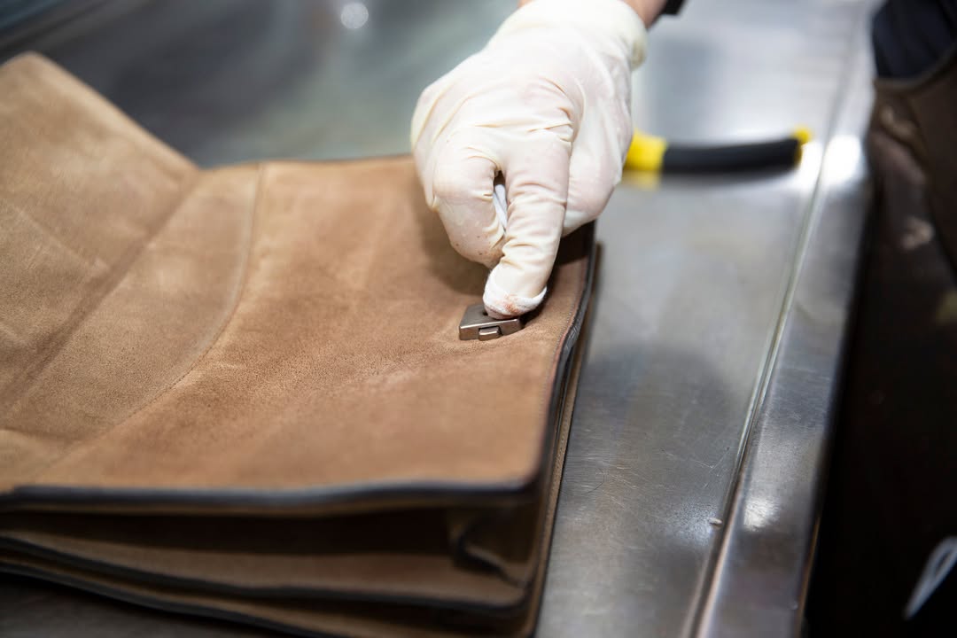 Gucci Suede Bag Restoration 2