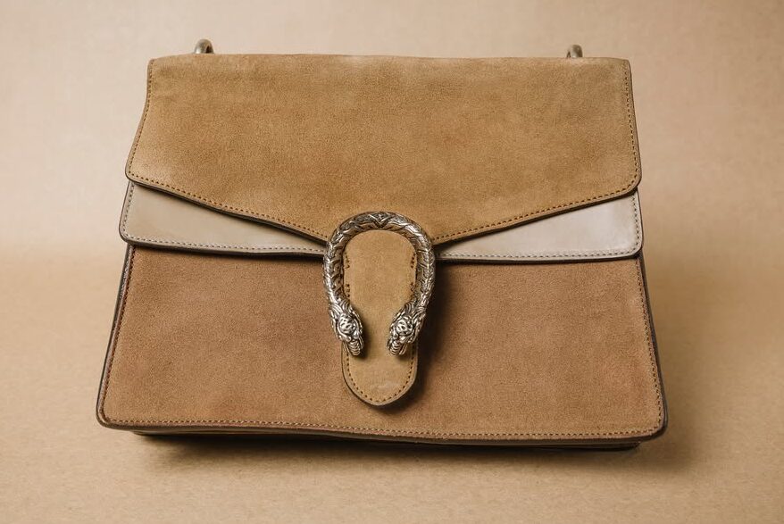 Gucci Suede Bag Restoration 4